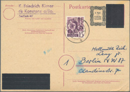 Alliierte Besetzung - Ganzsachen Aufbrauchsausgaben: 1945/1946: Lot Mit 23 Ganzs - Lettres & Documents