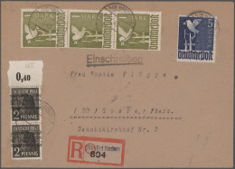 Alliierte Besetzung - Gemeinschaftsausgaben: 1946/1948, Partie Von Ca. 350 Brief - Autres & Non Classés