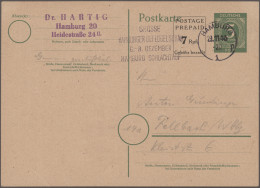 Alliierte Besetzung - Ganzsachen: 1946/1947, Aufbrauchskarten Der RPD Hamburg, P - Sonstige & Ohne Zuordnung