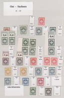 Sowjetische Zone - Ost-Sachsen: 1945/1946, Ziffern-Marken, Fast Nur Postfrische - Sonstige & Ohne Zuordnung