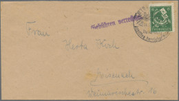 Sowjetische Zone - Thüringen: 1946, 4 Bedarfsbriefe: Teilbarfrankatur 6 Pf Und E - Other & Unclassified