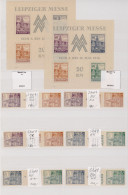 Sowjetische Zone - West-Sachsen: 1946, Leipziger Messe, Fast Nur Postfrische Spe - Autres & Non Classés