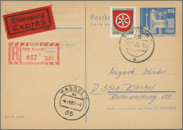 DDR - Ganzsachen: 1949/1991, Vielseitiger Bestand Von über 630 Ganzsachen Mit Ka - Sonstige & Ohne Zuordnung