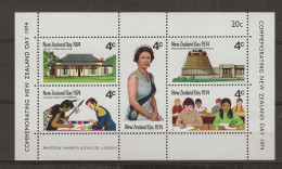 1974 MNH New Zealand Block 2 Postfris** - Blocks & Kleinbögen