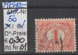 1899 - NIEDERLANDE - FM/DM "Ziffern Im Oval" 1 C Rot -  O Gestempelt - S. Scan (50o 01-03 Nl) - Used Stamps