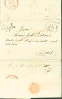 Drôme Marque Postale Port Payé P25P VALENCE Dateur 18 Juin 1829 Arrivée Dateur Paris 21 JUIN 1829 Texte Beaumont - 1801-1848: Precursors XIX