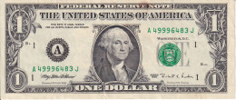 BILLETE DE ESTADOS UNIDOS DE 1 DOLLAR DEL AÑO 1995  LETRA A - BOSTON (BANKNOTE) - Federal Reserve (1928-...)