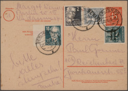 Berlin: 1948/1961, Nette Partie Von Ca. 155 Briefen, Karten Und Ganzsachen Mit E - Briefe U. Dokumente