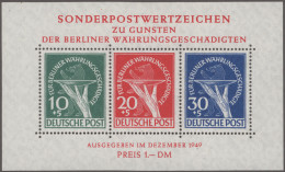 Berlin: 1948/1990, Postfrische Sammlung In 2 Vordruckalben, Teils Geprüft, Mit 2 - Ongebruikt