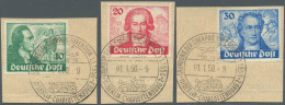 Berlin: 1949, Goethe, Kompletter Satz Als Portogerechte Frankatur Auf R-Brief Be - Covers & Documents