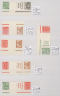 Berlin - Zusammendrucke: 1949/1952, Bauten I/II, Postfrische Sammlungspartie Mit - Zusammendrucke