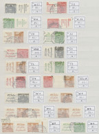 Berlin - Zusammendrucke: 1949/1952, Bauten I+II, Sauber Rundgestempelte Sammlung - Zusammendrucke