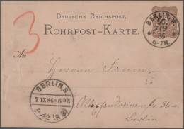 Berlin - Rohrpost: 1879/1960, Saubere Spezial-Sammlung Mit Ca. 130 Rohrpost-Bele - Sonstige & Ohne Zuordnung