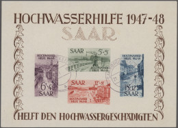 Saarland Und OPD Saarbrücken: 1947/1959 Teilsammlung In Beiden Erhaltungen Im Al - Other & Unclassified