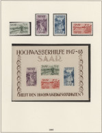 Saarland Und OPD Saarbrücken: 1947/1959, Postfrische Qualitätssammlung Auf Vordr - Andere & Zonder Classificatie