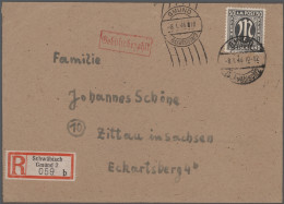 Bizone: 1945, Umfangreiche Sammlung AM-Post Mit Vielen Briefen, Karten Und Ganzs - Sonstige & Ohne Zuordnung