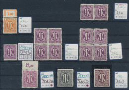 Bizone: 1945/1946, AM-Post Deutscher Druck, Postfrische Spezialpartie Mit Ca. 19 - Sonstige & Ohne Zuordnung