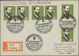 Bundesrepublik Deutschland: 1950/1961, Partie Von 54 Briefen Und Karten Mit Auss - Verzamelingen