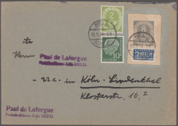 Bundesrepublik Deutschland: 1951/1954, Posthorn, Sammlung Von Ca. 244 Briefen Un - Verzamelingen