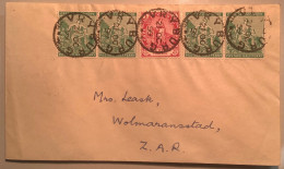 VRYBURG 21 OC 1899 First Day Cover Of Boer War Occupation With COGH Stamps>Wolmaransstad ZAR (FDC Cape Of Good Hope - Cape Of Good Hope (1853-1904)