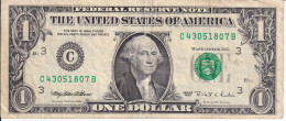 BILLETE DE ESTADOS UNIDOS DE 1 DOLLAR DEL AÑO 1995  LETRA C - PHILADELPHIA (BANKNOTE) - Federal Reserve Notes (1928-...)