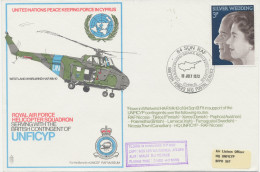 CYPRUS / UNITED NATIONS 15.7.1973, Special Helicopter Flight Cyprus Royal Air Force Flown In Whirlwind HAR Mk 10 Of 84 S - Brieven En Documenten