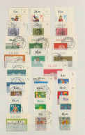 Bundesrepublik Deutschland: 1970/1994, BOGENECKE RECHTS OBEN, Sauber Rundgestemp - Collections