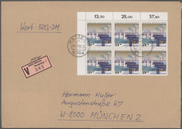 Bundesrepublik Deutschland: 1978/1999, Partie Von 18 Briefen Mit Mehrfach-/Masse - Collections