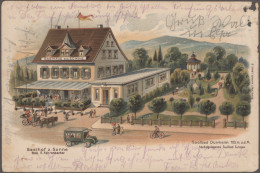 Ansichtskarten: 1900-1970 Ca.: Etwa 550-650 Ansichtskarten, Meist Aus Deutschlan - 500 Postales Min.