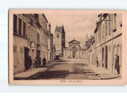 TRUN : Rue De L'Eglise - état - Trun