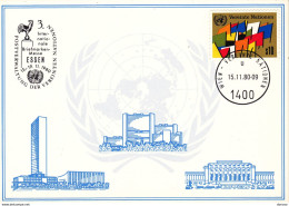 NATIONS UNIES 1980  ESSEN 80 CARTE Yvert 7, Michel 6 - Cartas & Documentos
