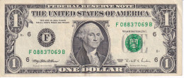 BILLETE DE ESTADOS UNIDOS DE 1 DOLLAR DEL AÑO 1995 LETRA F - ATLANTA  (BANK NOTE) - Biljetten Van De  Federal Reserve (1928-...)