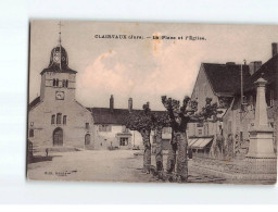 CLAIRVAUX : La Place Et L'Eglise - Très Bon état - Clairvaux Les Lacs