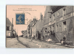 LE MERLERAULT : Hôtel Sainte-Barbe Et Place De L'Hôtel De Ville - état - Le Merlerault