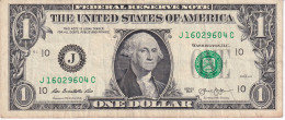 BILLETE DE ESTADOS UNIDOS DE 1 DOLLAR DEL AÑO 2013 LETRA J - KANSAS CITY  (BANK NOTE) - Federal Reserve Notes (1928-...)