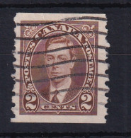 Canada: 1937/38   KGVI   SG369    2c   [Coil - Perf: Imperf X 8]    Used - Oblitérés