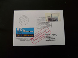 Vol Special Flight Hamburg Munchen For 50 Years Of Lufthansa 2005 - Cartas & Documentos