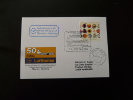 Vol Special Flight Munchen Hamburg For 50 Years Of Lufthansa 2005 - Covers & Documents