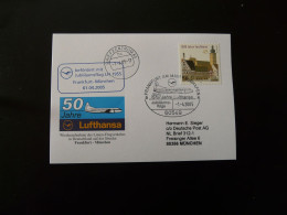 Vol Special Flight Frankfurt Munchen For 50 Years Of Lufthansa 2005 - Covers & Documents