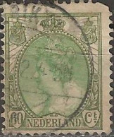 NETHERLANDS 1898 Queen Wilhemena - 60c. - Green And Olive FU - Used Stamps