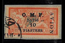 ZA0069c - French SRIA Damascus - STAMPS - Yvert # PA 9 Airmail - USED On PAPER - Oblitérés