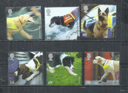 UNITED KINGDOM 2008 -  EUROPA -  WORKING DOGS - CPL. SET - USED OBLITERE GESTEMPELT USADO - 2005