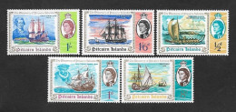 SE)1967 PITCAIRN ISLANDS, BICENTENARY OF THE DISCOVERY OF THE ISLAND BY CAPTAIN PHILIP CARTERET 5 MNH STAMPS - Sonstige - Ozeanien