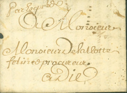 Drôme Montélimar 9 JANVIER 1771 Manuscrit Par Express Pour Die - 1701-1800: Precursors XVIII