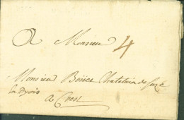 Drôme Montélimar 30 JAN 1750 Taxe Manuscrite 4 - 1701-1800: Précurseurs XVIII