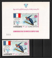 Yemen Royaume (kingdom) - 4245 N°529 Ski Jumping Jeux Olympiques Olympic Games Grenoble 1968 Deluxe Sheets Neuf ** MNH - Winter 1968: Grenoble