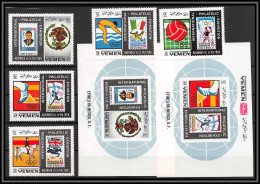 Yemen Royaume (kingdom) - 4251/ N°627/631 A + Bloc 144/145 Efimex 68 Kennedy Mexico Jeux Olympiques 1968 Neuf ** MNH - Yémen