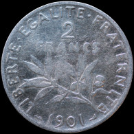 LaZooRo: France 2 Francs 1901 VF - Silver - 2 Francs