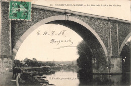 FRANCE - Nogent Sur Marne - Vue Sur La Grande Arche Du Viaduc - Carte Postale Ancienne - Nogent Sur Marne
