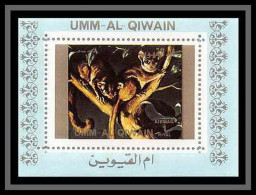 0119b/ Michel N° 1539 Lemur Lemurien Animaux Animals Umm Al Qiwain Deluxe Blocs ** MNH  - Apen